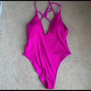Forever21 fuchsia swimsuit